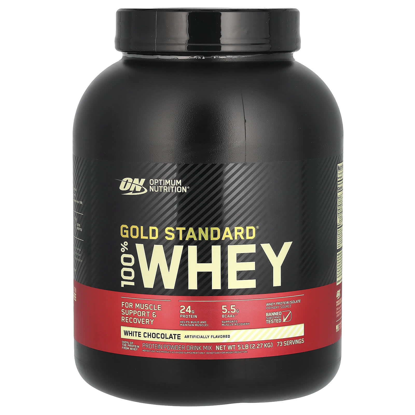 Gold Standard, 100% Whey, White Chocolate, 2.27Kg(5Lbs)
Gold Standard, 100% Whey, White Chocolate, 2.27Kg(5Lbs)