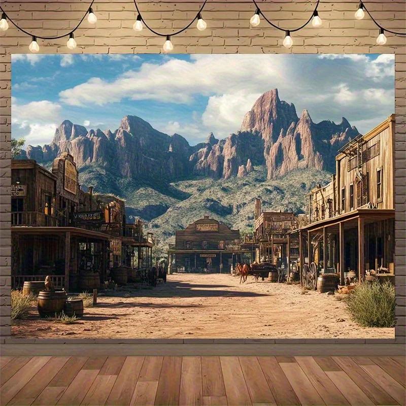 western town polyester photography background tapestry wall for living room bedroom office party decoration tapestry 74x94cm(29x37in)
western town polyester photography background tapestry wall for living room bedroom office party decoration tapestry 74x94cm(29x37in)