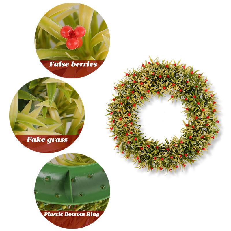 Spring Simulated Berry Wreath Simulated Flower Shopping Mall Window Decoration Outdoor Courtyard Door Hanging
Spring Simulated Berry Wreath Simulated Flower Shopping Mall Window Decoration Outdoor Courtyard Door Hanging