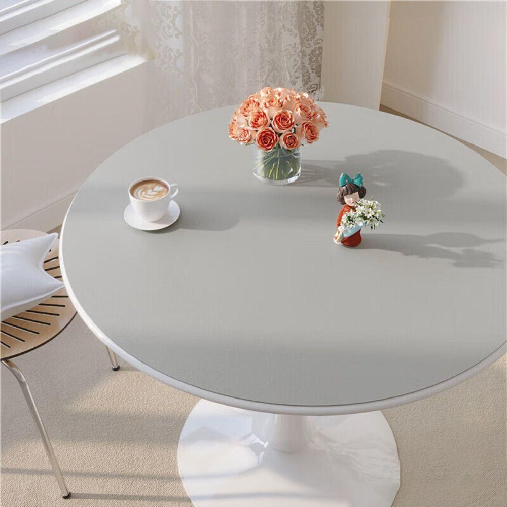 Oilproof Leather Tablecloth Round Table Mats Easy To Clean Table Cover Table Decoration
Oilproof Leather Tablecloth Round Table Mats Easy To Clean Table Cover Table Decoration