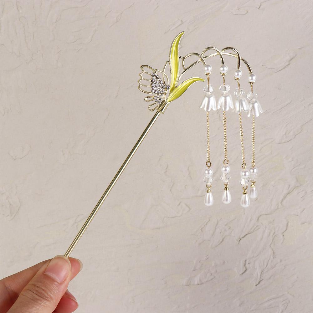 Hair Stick Korean Style Hair Fork Elegant Ponytail Hair Accessories Bell Orchid Flower Hairpin A
Hair Stick Korean Style Hair Fork Elegant Ponytail Hair Accessories Bell Orchid Flower Hairpin A