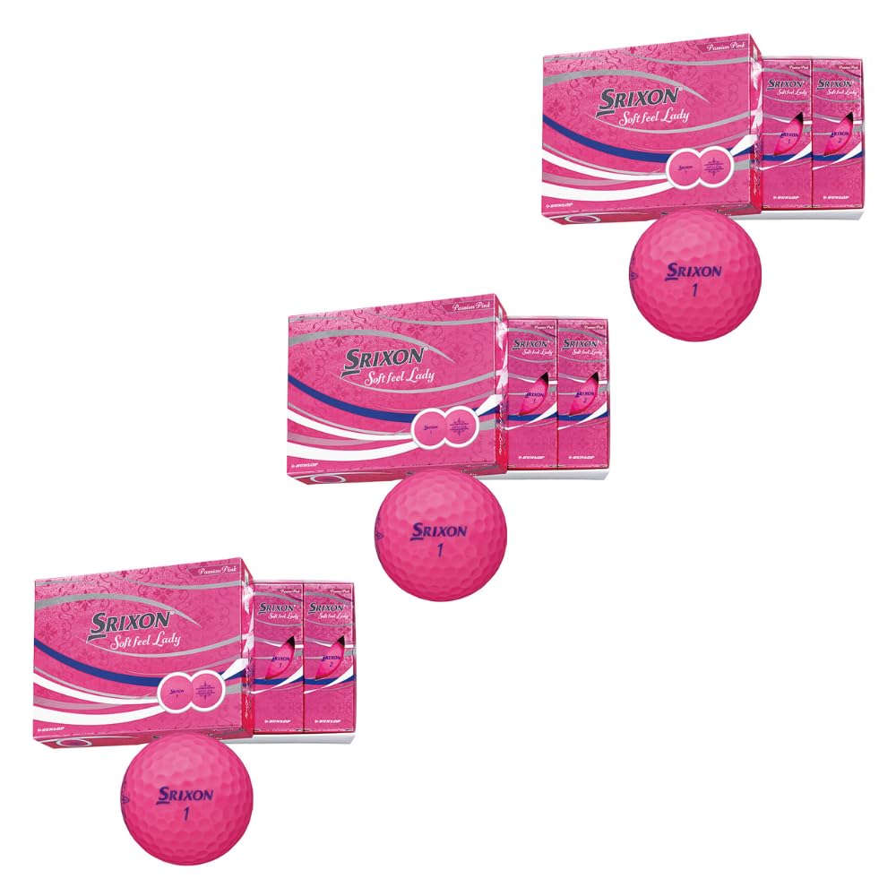 DUNLOP Golf Ball SOFT FEEL LADY 2021 Model Pink 3 Dozen Set (36 pieces) (Pink)
DUNLOP Golf Ball SOFT FEEL LADY 2021 Model Pink 3 Dozen Set (36 pieces) (Pink)