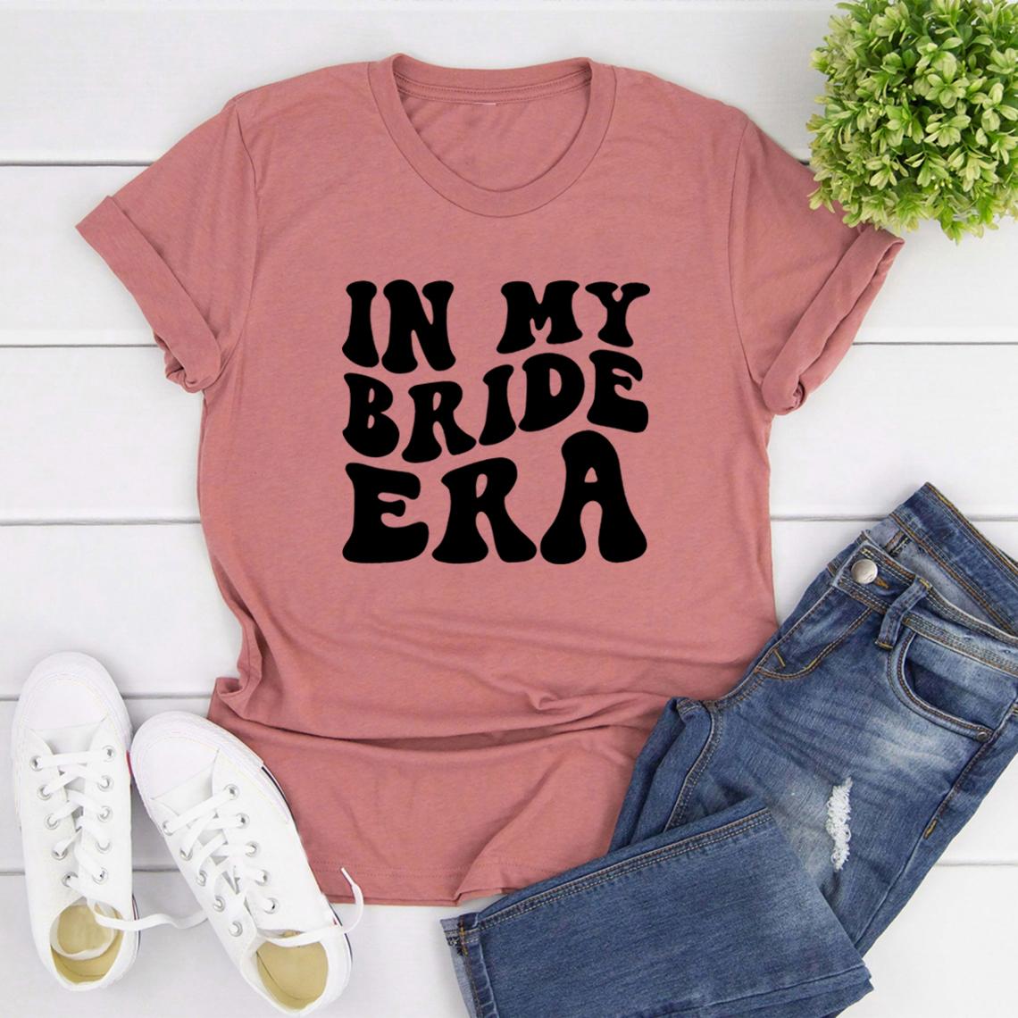 In My Bride Era T-Shirts Retro Bride Tshirt Engagement Gift Short Sleeve Graphic T Shirts Women Clothing Bridal Shower Gift S
In My Bride Era T-Shirts Retro Bride Tshirt Engagement Gift Short Sleeve Graphic T Shirts Women Clothing Bridal Shower Gift S