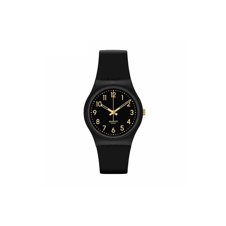Swatch Original Series Quartz Movement Gold Code Watch 34*39.2mm Black Dial Plastic Case Silicone Strap Unisex watches GB274 Black Dial
Swatch Original Series Quartz Movement Gold Code Watch 34*39.2mm Black Dial Plastic Case Silicone Strap Unisex watches GB274 Black Dial