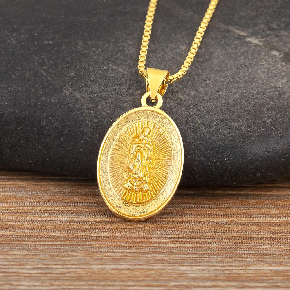 Nidin New Arrival Retro Elliptical Shape Pendant Necklace 4 Colors For Women Virgin Mary Believer Clavicle Chain jewelry Gifts золотой
Nidin New Arrival Retro Elliptical Shape Pendant Necklace 4 Colors For Women Virgin Mary Believer Clavicle Chain jewelry Gifts золотой