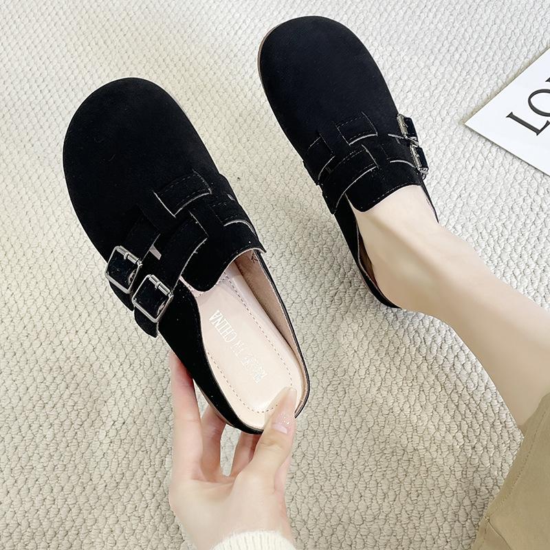 Single sole Boken outer casual wear thick bag head half slippers spring new female lazy one pedal 40 чорний
Single sole Boken outer casual wear thick bag head half slippers spring new female lazy one pedal 40 чорний