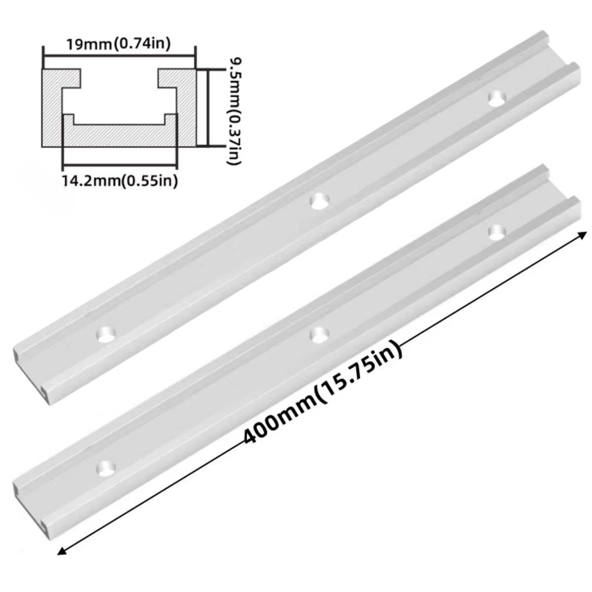 2Pcs Tracks 19/30 Type T Slot Miter Jig Tool, Aluminum Alloy Miter Track Jig Fixture Track Jig Tool for Woodworking Router Table
2Pcs Tracks 19/30 Type T Slot Miter Jig Tool, Aluminum Alloy Miter Track Jig Fixture Track Jig Tool for Woodworking Router Table