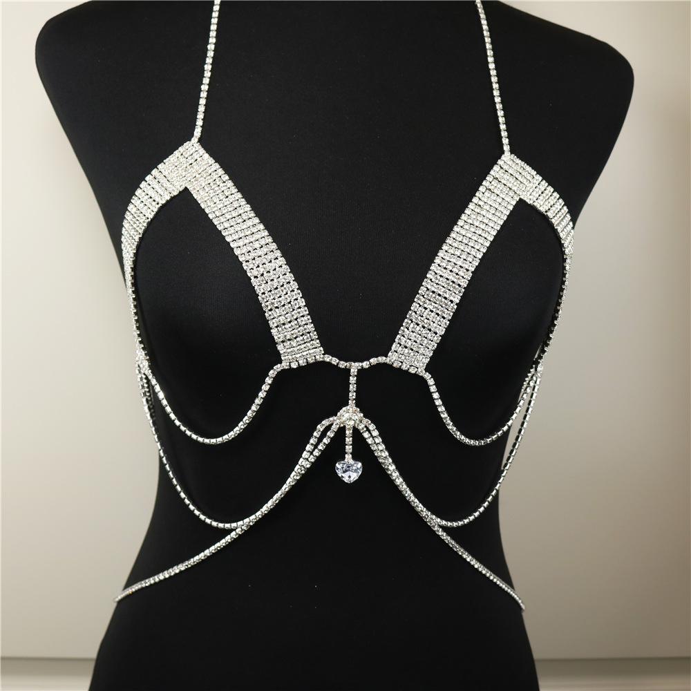 Sexy Luxury Rhinestone Body Chain Chest Chain Jewelry, Fashion Bikini Claw Chain Bra Nightclub Clothing
Sexy Luxury Rhinestone Body Chain Chest Chain Jewelry, Fashion Bikini Claw Chain Bra Nightclub Clothing