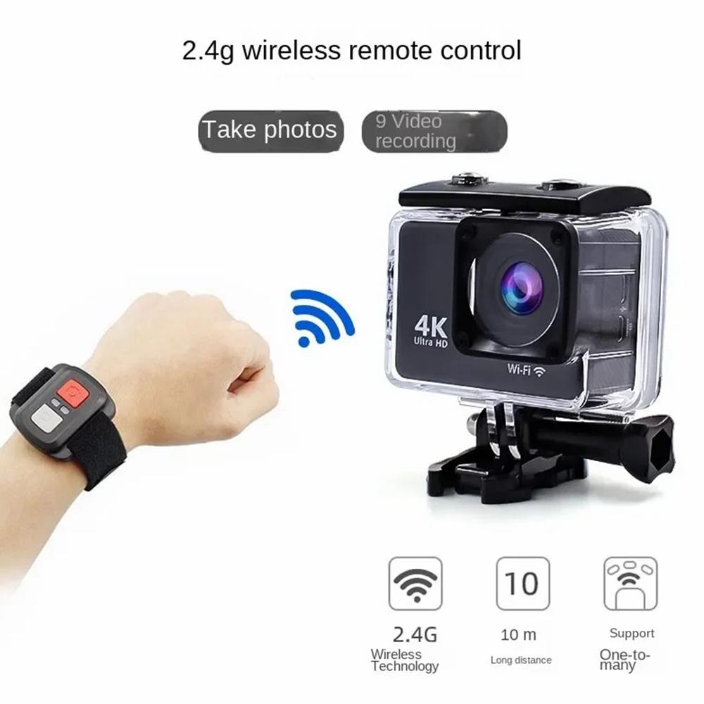 F300AB-R 2 Inch 4K WiFi Action Camera with HD Touch Screen 30m Underwater Camera with Waterproof Case Grey
F300AB-R 2 Inch 4K WiFi Action Camera with HD Touch Screen 30m Underwater Camera with Waterproof Case Grey