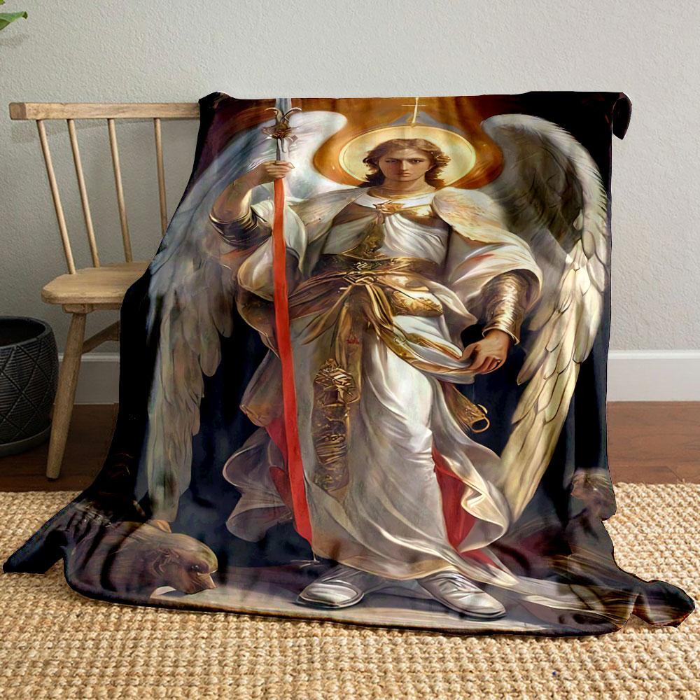 Archangel Michael Winged Sword Blanket bedroom Blanket for Livingroom Couch lunch break Soft throw for Friend s festival Gift 80cm x 120cm
Archangel Michael Winged Sword Blanket bedroom Blanket for Livingroom Couch lunch break Soft throw for Friend s festival Gift 80cm x 120cm