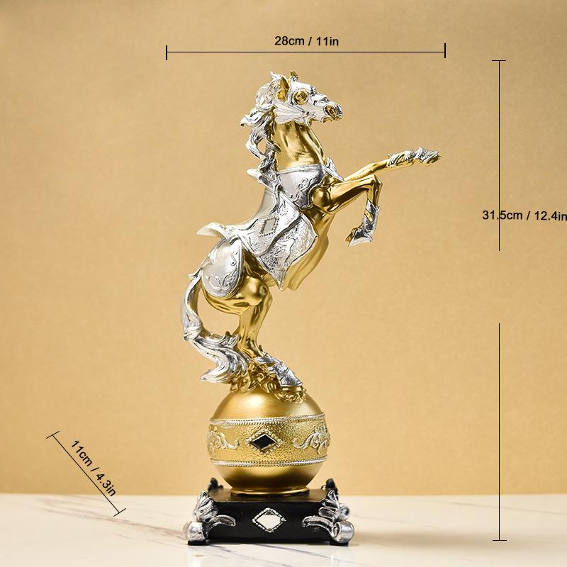 Nordic modern horse resin craft ornaments creative light luxury living room TV cabinet entrance wine cabinet home decoration
Nordic modern horse resin craft ornaments creative light luxury living room TV cabinet entrance wine cabinet home decoration