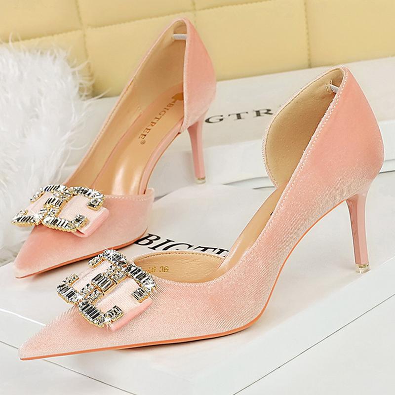 Женские туфли на каблуке 7 см и 10,5 см, с металлической пряжкой, женские туфли-лодочки со стразами, роскошная банкетная обувь, сексуальные туфли на высоком каблуке, женские туфли-стилет, размер 43 34
Женские туфли на каблуке 7 см и 10,5 см, с металлической пряжкой, женские туфли-лодочки со стразами, роскошная банкетная обувь, сексуальные туфли на высоком каблуке, женские туфли-стилет, размер 43 34