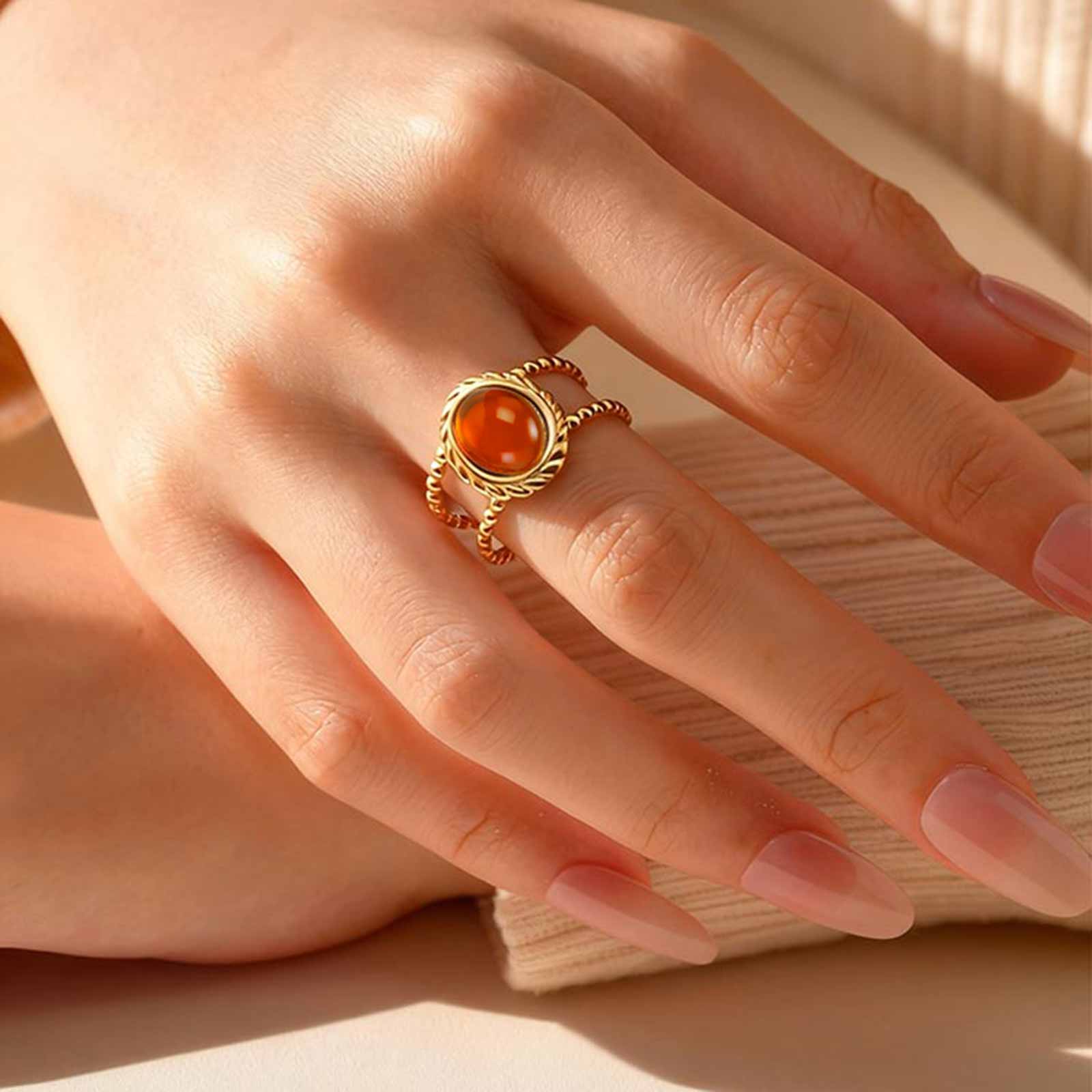 Waterproof 18k Gold Plated Stackable Rings for Women, Open Round Boho Vintage Stainless Steel Zircon
Waterproof 18k Gold Plated Stackable Rings for Women, Open Round Boho Vintage Stainless Steel Zircon