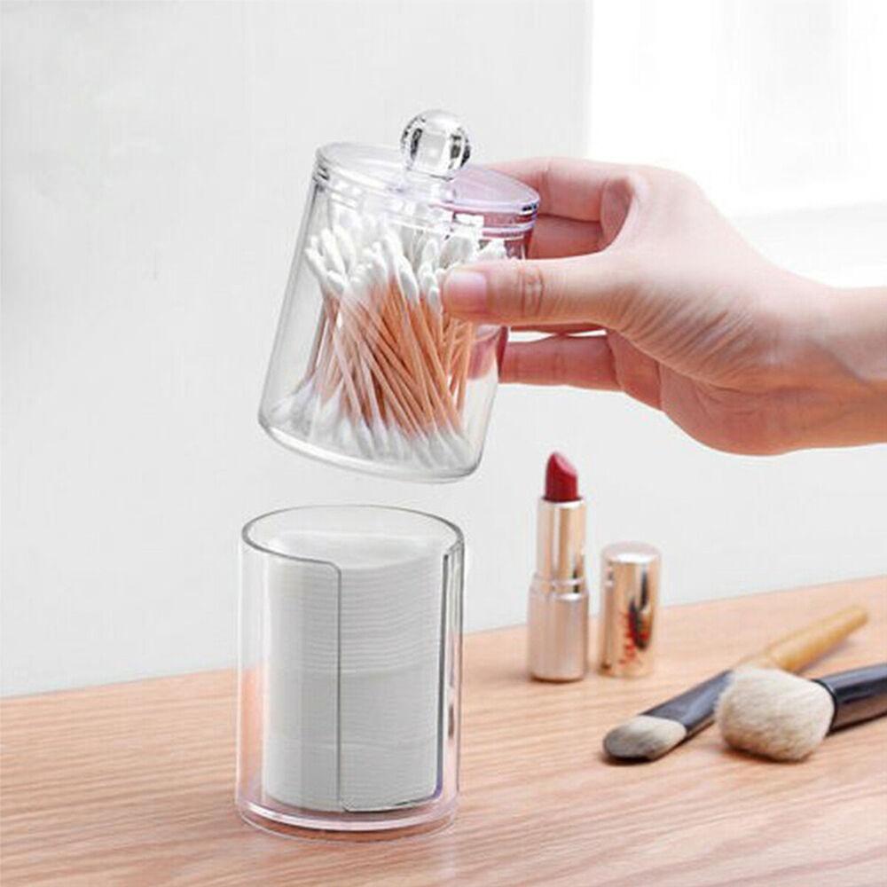 Transparent Acrylic Bathroom Cotton Wool Pad Dispenser Make Up Storage Holder Clear Dental Floss
Transparent Acrylic Bathroom Cotton Wool Pad Dispenser Make Up Storage Holder Clear Dental Floss
