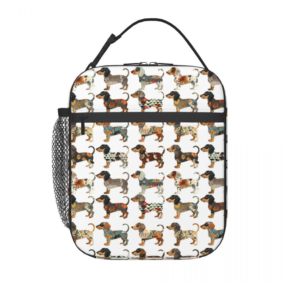 Dachshund Pattern Wearing Colorful Clothes Insulated Lunch Bag for Women Children Portable Food Boxes Thermal Lunch Box Tote One Size
Dachshund Pattern Wearing Colorful Clothes Insulated Lunch Bag for Women Children Portable Food Boxes Thermal Lunch Box Tote One Size