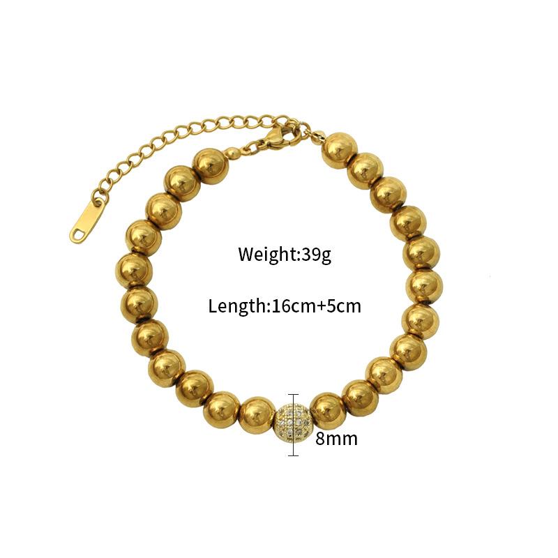 Niche Design Stainless Steel Bracelet Women S Round Three-Dimensional Bracelet 18K Gold Non-Fading Fashion Bracelet
Niche Design Stainless Steel Bracelet Women S Round Three-Dimensional Bracelet 18K Gold Non-Fading Fashion Bracelet