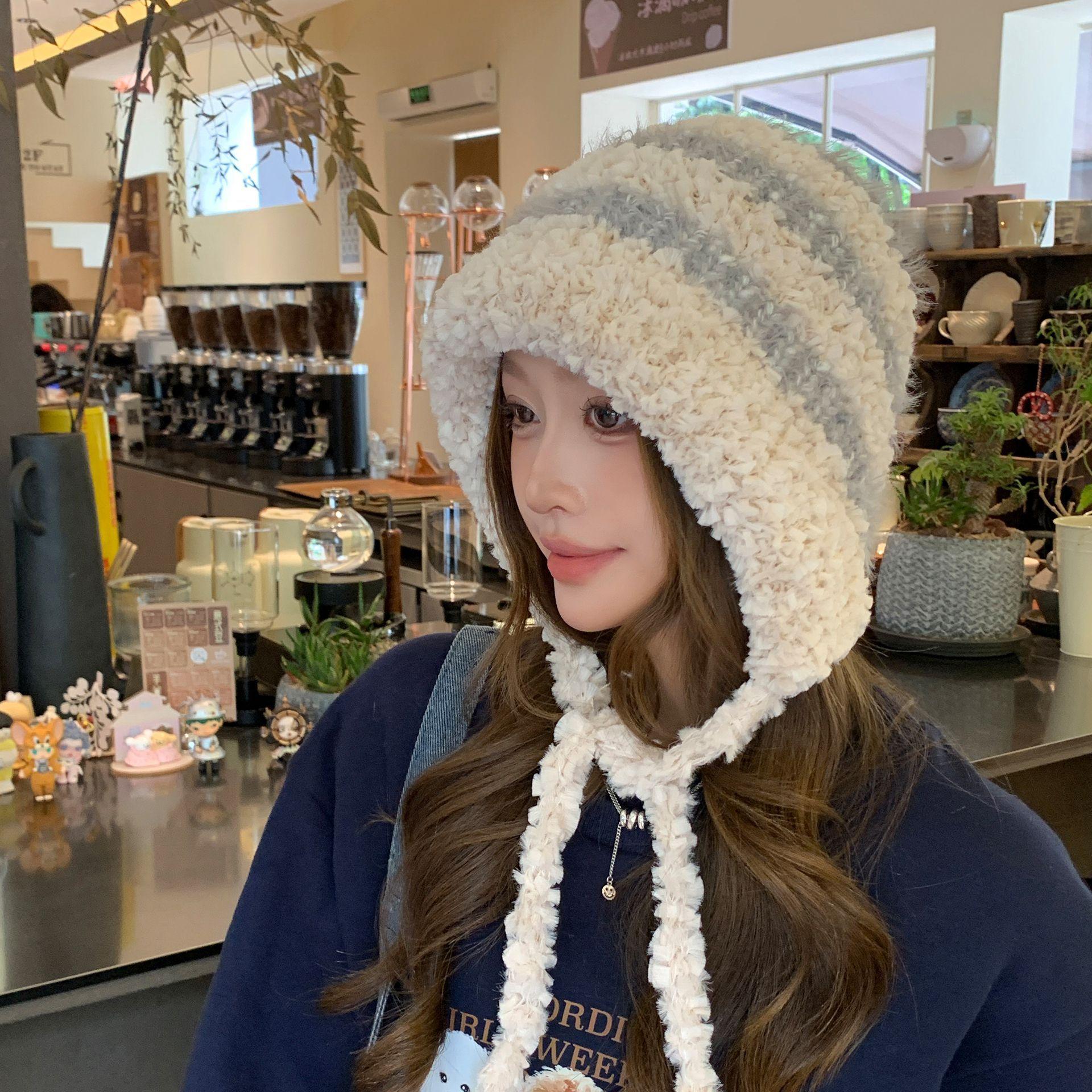 Wide Brim Striped Knitted Hat Women Large Head Size Beanie Winter Thickened Warm Ear Protection Cap One size бежевий
Wide Brim Striped Knitted Hat Women Large Head Size Beanie Winter Thickened Warm Ear Protection Cap One size бежевий