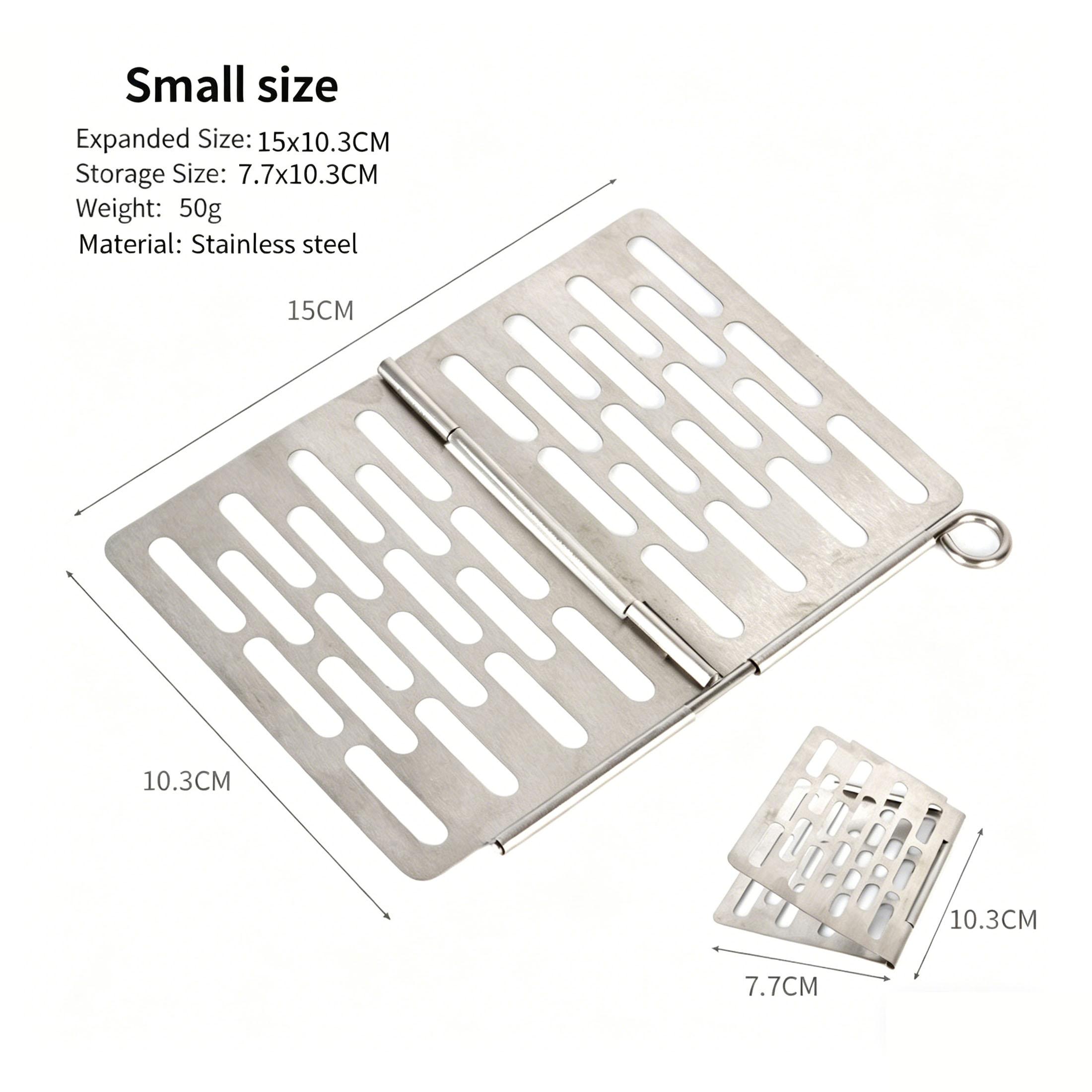 Stainless Steel Folding BBQ Grill Plate, Portable Camping Grilling Grate, Compact Fire Pit Grill Rack for Outdoor Cooking, Backpacking, Hiking, Picnic
Stainless Steel Folding BBQ Grill Plate, Portable Camping Grilling Grate, Compact Fire Pit Grill Rack for Outdoor Cooking, Backpacking, Hiking, Picnic