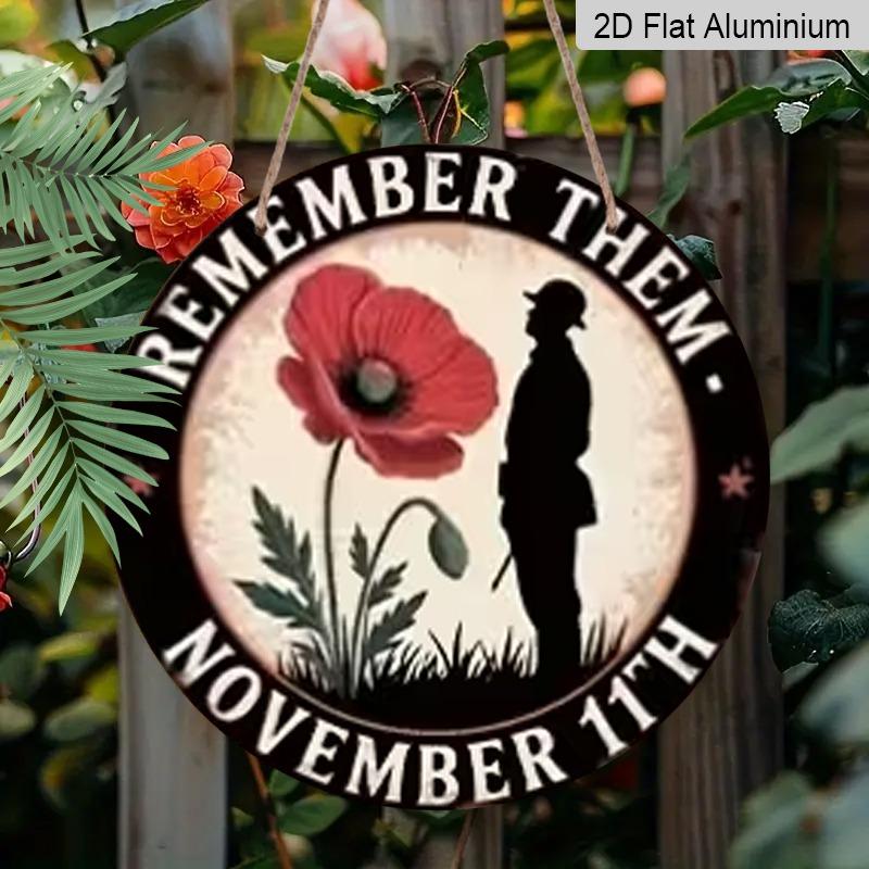 2D Flat Aluminum Memorial Day-Themed Wall Decor Featuring The Inscription “Remember Them” Commemorative Gift 7.87 Inches X 7.87 Inches Suitable for 1pc
2D Flat Aluminum Memorial Day-Themed Wall Decor Featuring The Inscription “Remember Them” Commemorative Gift 7.87 Inches X 7.87 Inches Suitable for 1pc