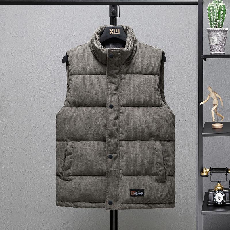 Men s Corduroy Vest Stand-up Collar Autumn and Winter Slim Cotton Vest Casual Warm Vertical Pattern Waistcoat Outer Wear XXXXXL сірий
Men s Corduroy Vest Stand-up Collar Autumn and Winter Slim Cotton Vest Casual Warm Vertical Pattern Waistcoat Outer Wear XXXXXL сірий