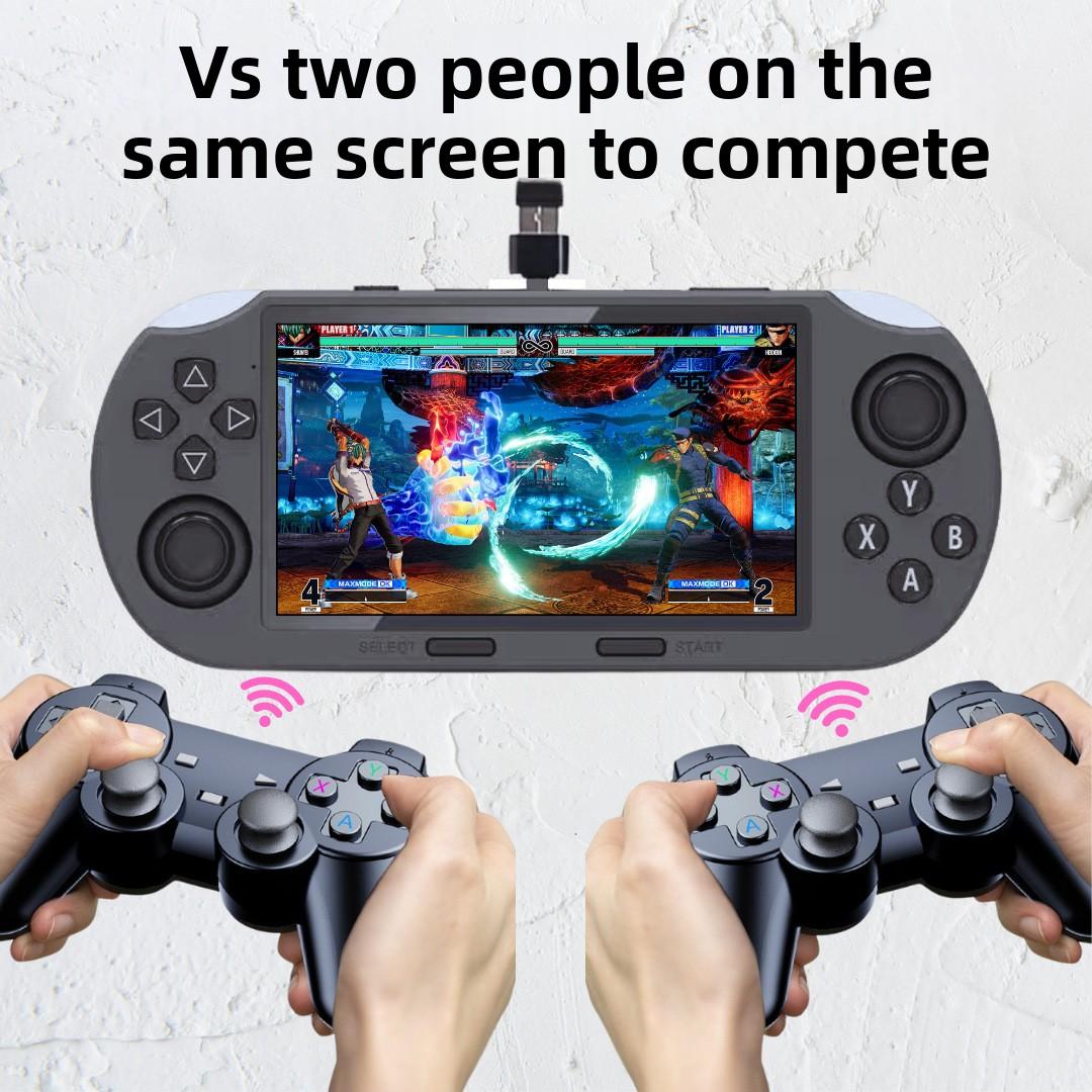 4,5-дюймова велика екранна SF3000 ігрова консоль PSP з подвійним джойстиком, портативна ігрова консоль з відкритим кодом, ностальгічна портативна ігрова консоль black handle
4,5-дюймова велика екранна SF3000 ігрова консоль PSP з подвійним джойстиком, портативна ігрова консоль з відкритим кодом, ностальгічна портативна ігрова консоль black handle