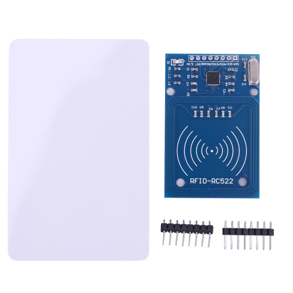 RC522 RFID Kit S50 Пуста карта Радіочастотний модуль зчитування карток 13,56 МГц RFID-зчитувач карток Модуль MF RCS522 Модуль для Arduino Raspberry Pi
RC522 RFID Kit S50 Пуста карта Радіочастотний модуль зчитування карток 13,56 МГц RFID-зчитувач карток Модуль MF RCS522 Модуль для Arduino Raspberry Pi