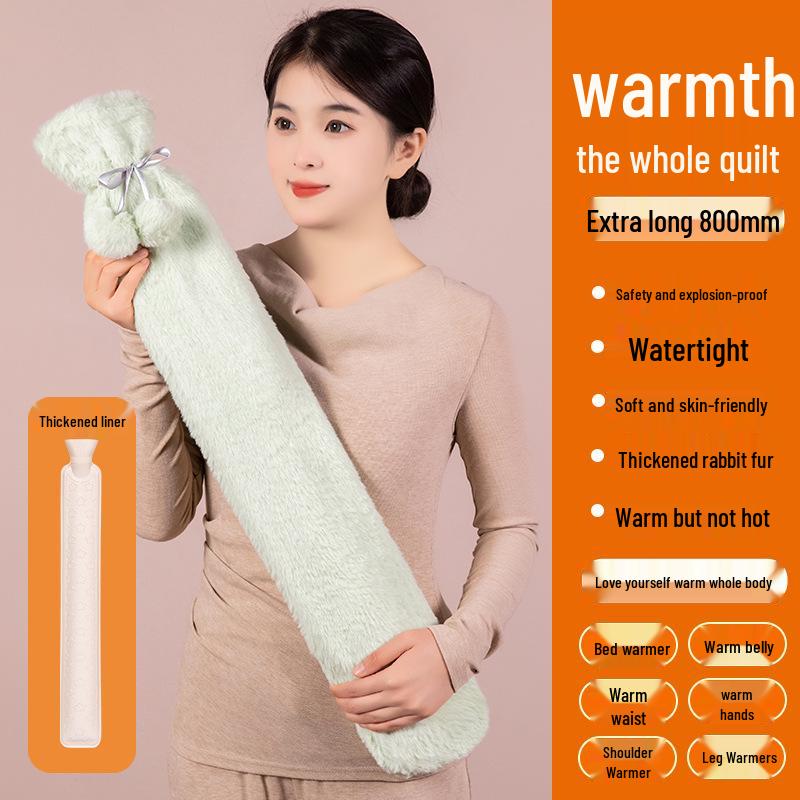 Plush Long Hot Water Bottle - Large Capacity Winter Bedding & Hand Warmer for Waist, Back, Shoulder, Neck 78 cm
Plush Long Hot Water Bottle - Large Capacity Winter Bedding & Hand Warmer for Waist, Back, Shoulder, Neck 78 cm
