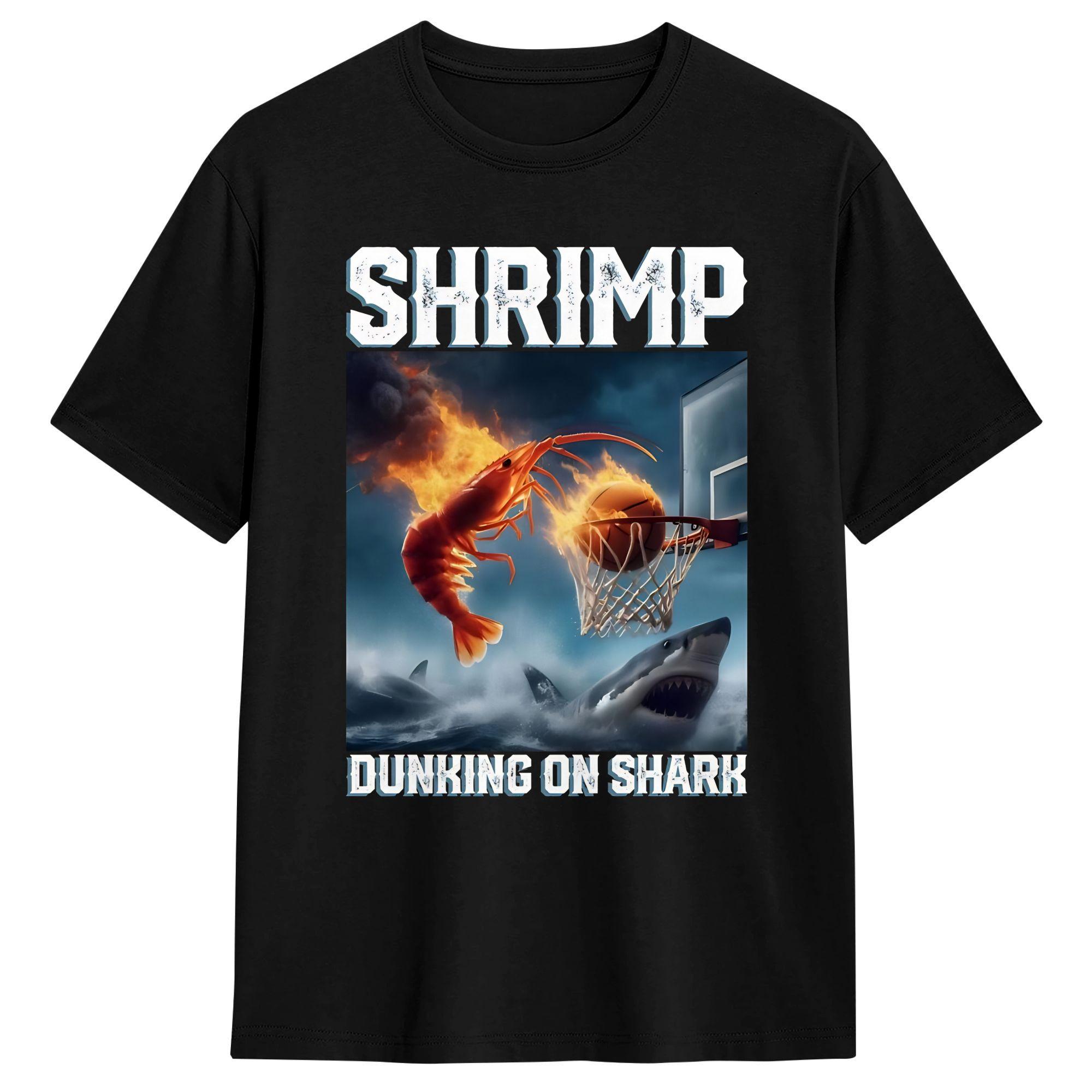 Flaming Shrimp Shark T-Shirts for Men Funny 100% Cotton Tee Shirt Crewneck Short Sleeve T Shirts Big Size Tops 5XL різнокольоровий
Flaming Shrimp Shark T-Shirts for Men Funny 100% Cotton Tee Shirt Crewneck Short Sleeve T Shirts Big Size Tops 5XL різнокольоровий