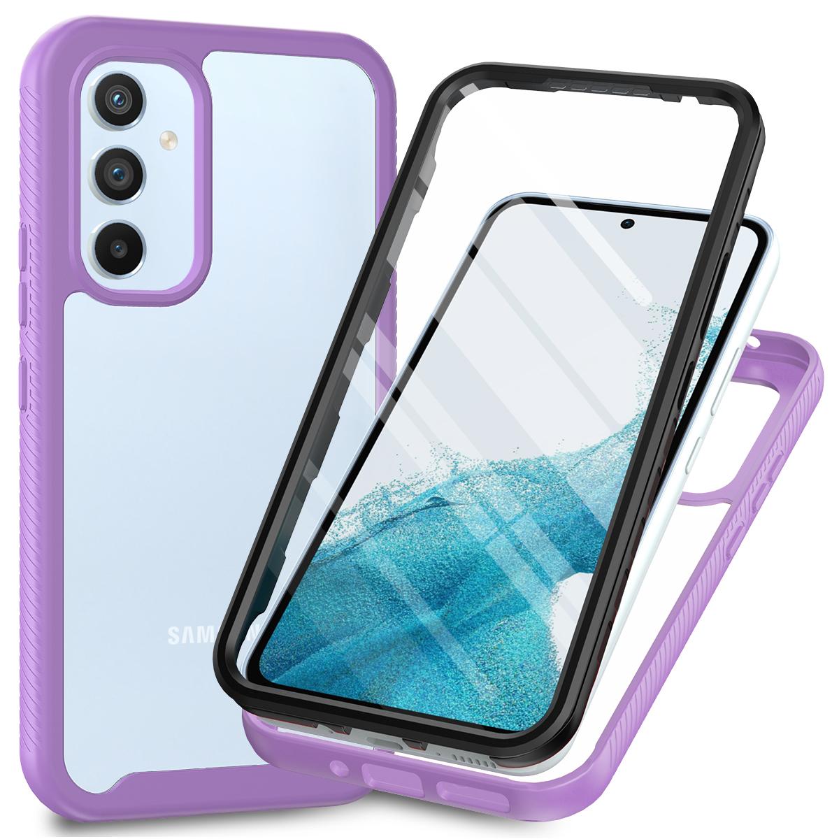 For Samsung Galaxy A54 5G Phone Case PC+TPU Full Protection Phone Cover with PET Screen Protector Purple
For Samsung Galaxy A54 5G Phone Case PC+TPU Full Protection Phone Cover with PET Screen Protector Purple