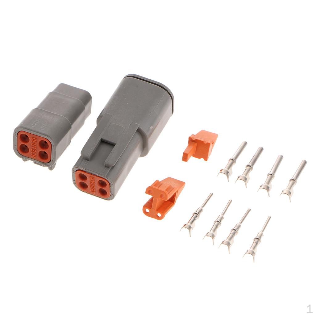 1 Kit Grey 4Ways Sealed Electrical Wire Connectors with Terminals Set
1 Kit Grey 4Ways Sealed Electrical Wire Connectors with Terminals Set