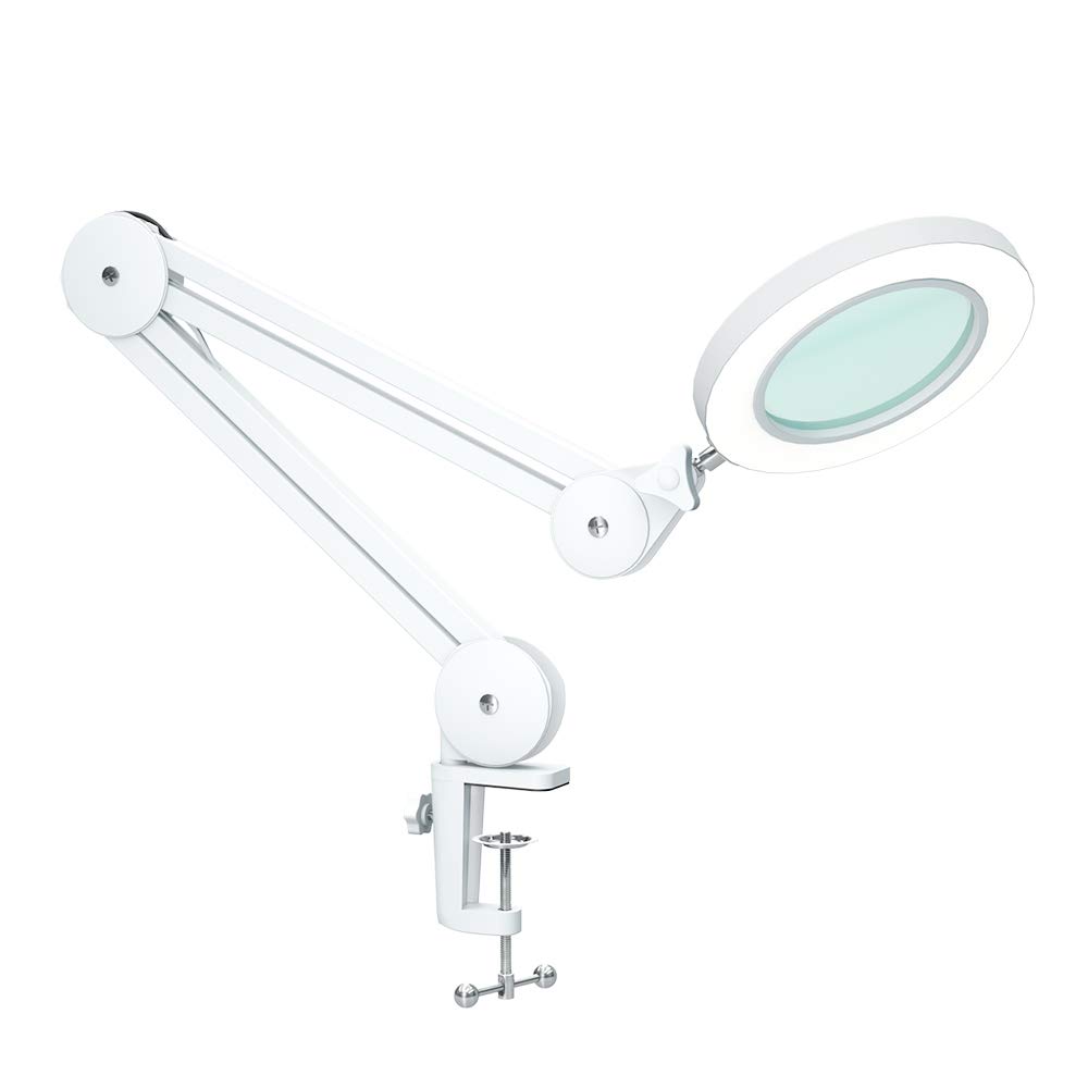 Beyamz LED Magnifying Lamp for 5 Diopter Magnifier with Light with Swivel 3 Color 105mm Glass Lens Magnifier for Handicrafts 5x Magnification Lamp, білий
Beyamz LED Magnifying Lamp for 5 Diopter Magnifier with Light with Swivel 3 Color 105mm Glass Lens Magnifier for Handicrafts 5x Magnification Lamp, білий