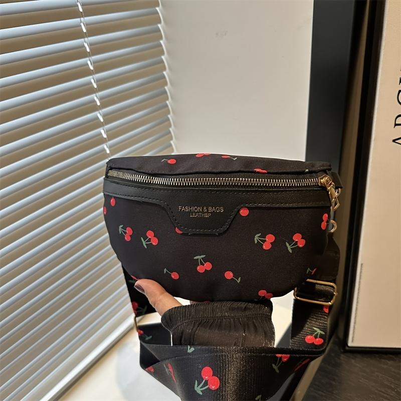 1pc Women S Crossbody Bag Lightweight, Versatile, And Fashionable Cherry Print Waist Bag Featuring a Zipper Closure And an Adjustable Strap чёрный
1pc Women S Crossbody Bag Lightweight, Versatile, And Fashionable Cherry Print Waist Bag Featuring a Zipper Closure And an Adjustable Strap чёрный