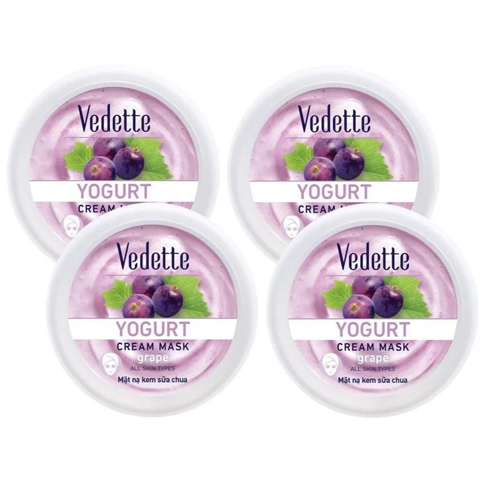 Vietnam Vedette Grape Yogurt Cream Mask 120ml x 4 packs
Vietnam Vedette Grape Yogurt Cream Mask 120ml x 4 packs