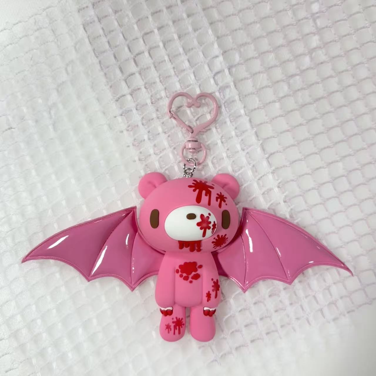 Luxury Cute-Dark Bat Bear Keychain - Exquisitely crafted with bloody details and glossy wings. рожевий
Luxury Cute-Dark Bat Bear Keychain - Exquisitely crafted with bloody details and glossy wings. рожевий