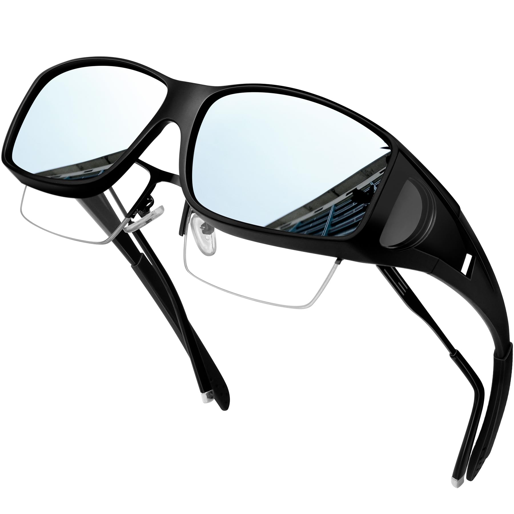 KANASTAL Fits Over UV400 for Fishing and Sports Over-the-Eye Sunglasses, Eyeglasses, Polarized, Protection, Lightweight, Unisex, (Silver)
KANASTAL Fits Over UV400 for Fishing and Sports Over-the-Eye Sunglasses, Eyeglasses, Polarized, Protection, Lightweight, Unisex, (Silver)