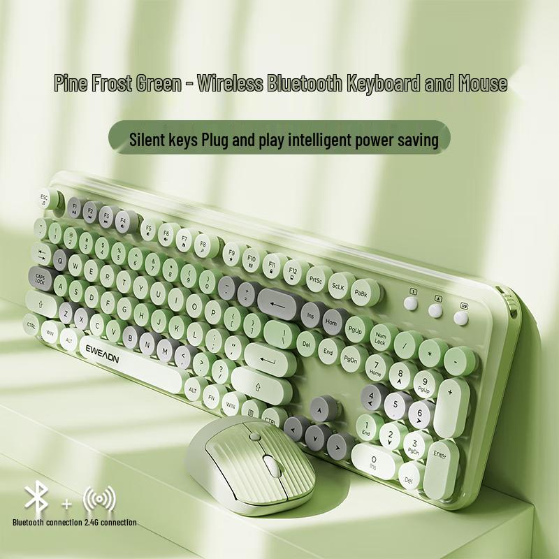 EWEADN V96 Silent Punk Bluetooth Dual-Mode Keyboard and Mouse Combo
EWEADN V96 Silent Punk Bluetooth Dual-Mode Keyboard and Mouse Combo