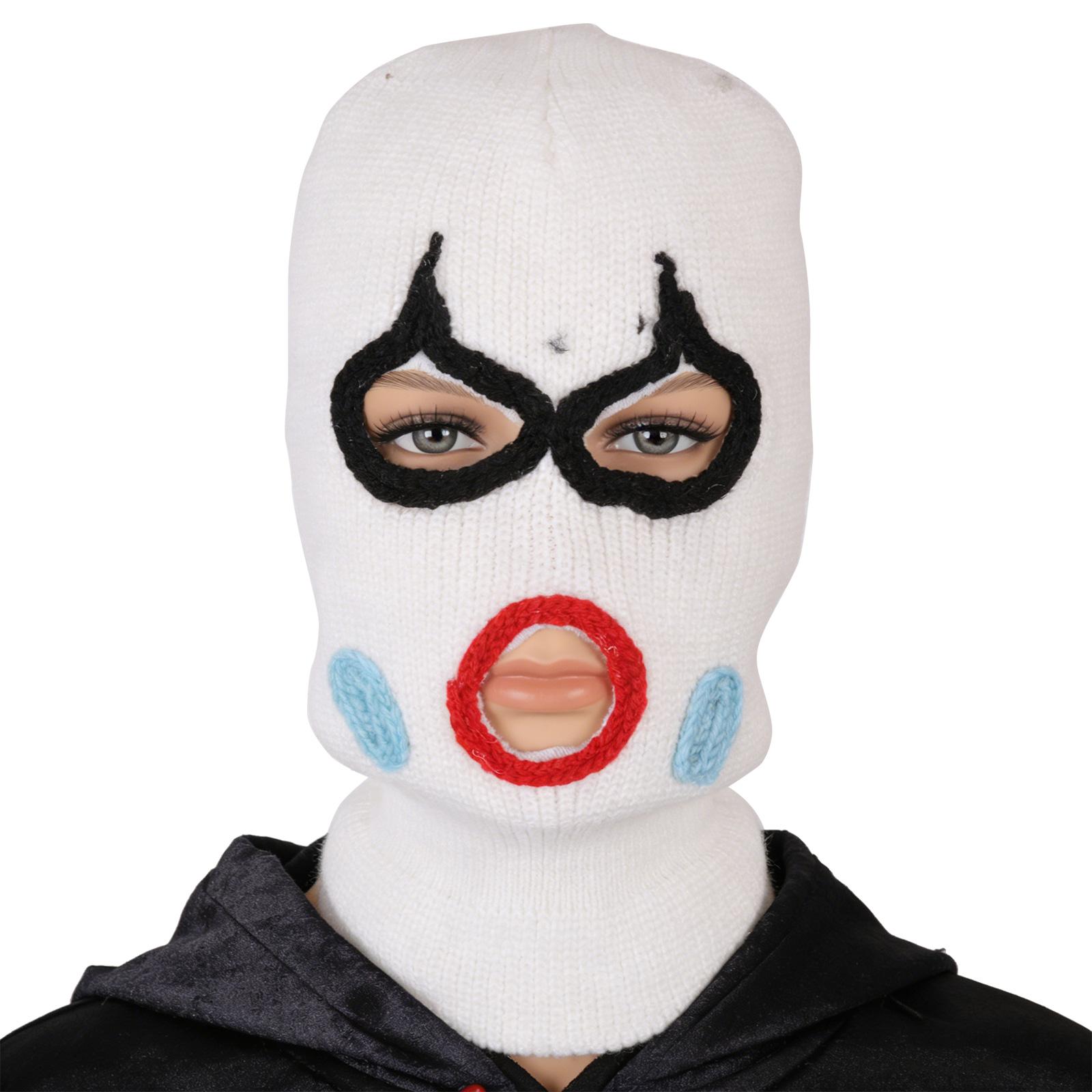 Clown Balaclava Hat with Horn Neck Warmer Knitted Hat Winter Party Photography Props Full-Head Halloween Costume
Clown Balaclava Hat with Horn Neck Warmer Knitted Hat Winter Party Photography Props Full-Head Halloween Costume
