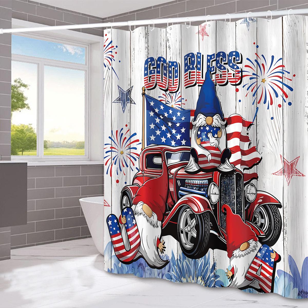 Independence Day States Washable Dirt-Resistant Shower Curtain Shower Head Waterproof Polyester Bath For Home Decor W60H190(CM)-1 Pcs
Independence Day States Washable Dirt-Resistant Shower Curtain Shower Head Waterproof Polyester Bath For Home Decor W60H190(CM)-1 Pcs