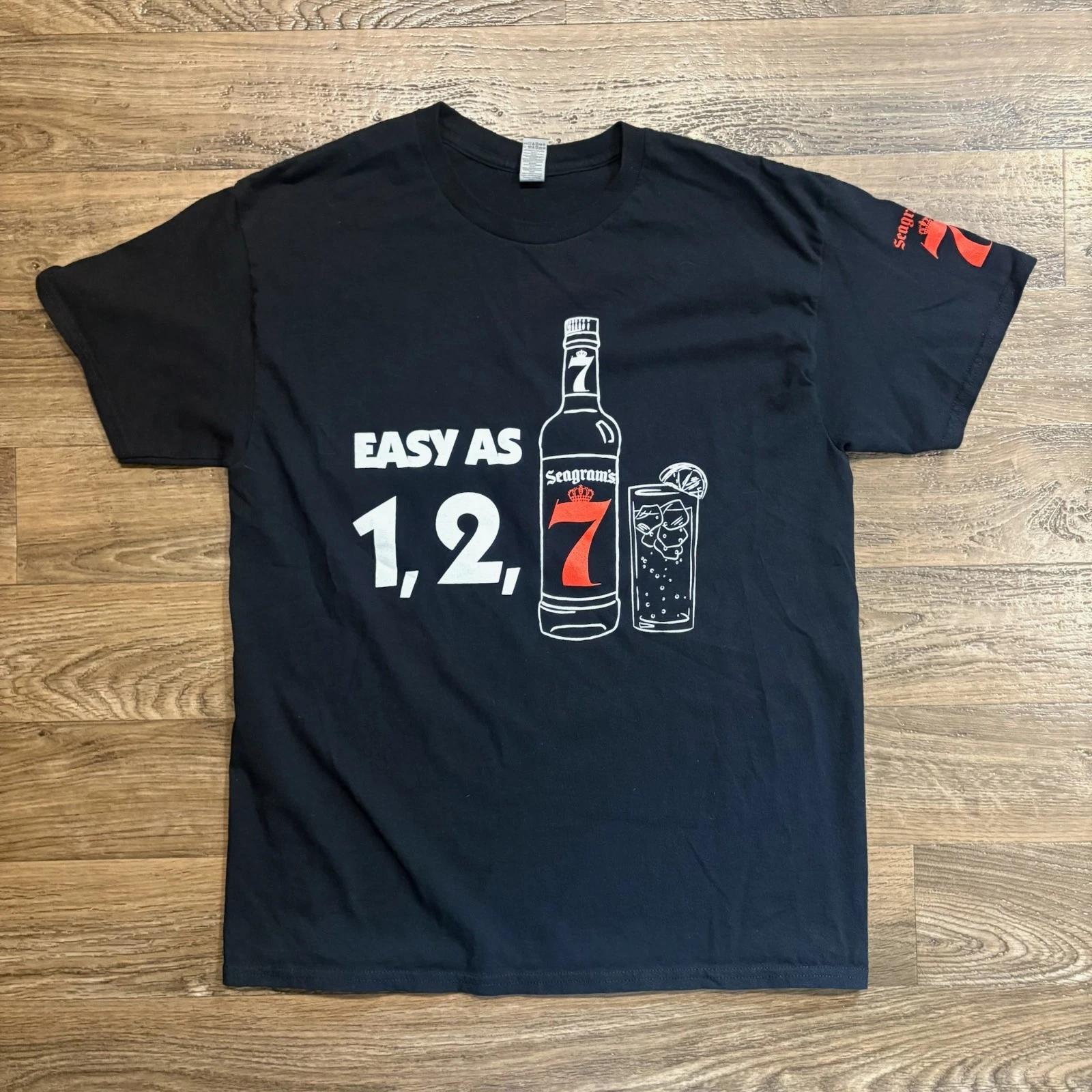 Y2K / Vintage Seagram’s 7 Easy As 1 2 3 Whiskey Promo Graphic Tee Black Large 4XL
Y2K / Vintage Seagram’s 7 Easy As 1 2 3 Whiskey Promo Graphic Tee Black Large 4XL
