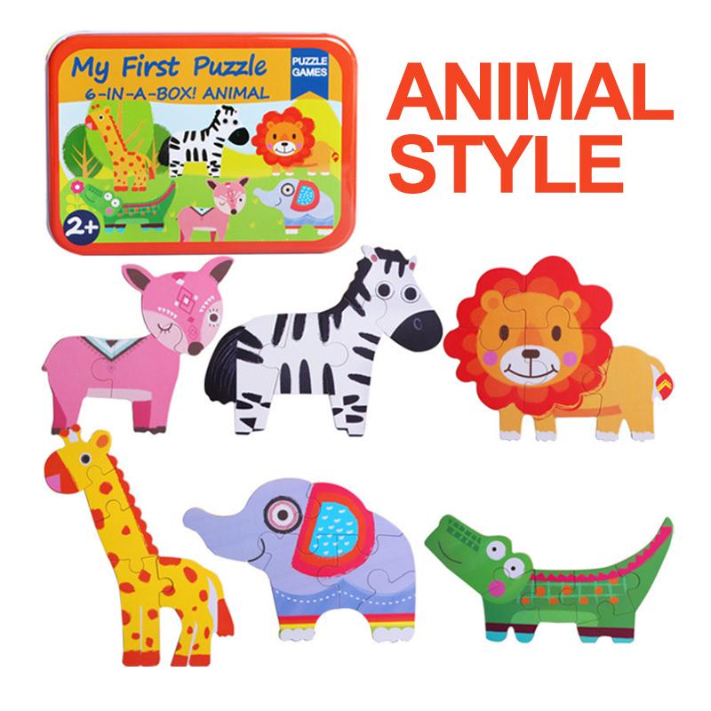 Tin Box Cartoon Kids Wooden Puzzle Cartoon Animal Traffic Tangram Wood Puzzle Toys Educational Jigsaw Toys for Children GiftS St Practical Use
Tin Box Cartoon Kids Wooden Puzzle Cartoon Animal Traffic Tangram Wood Puzzle Toys Educational Jigsaw Toys for Children GiftS St Practical Use