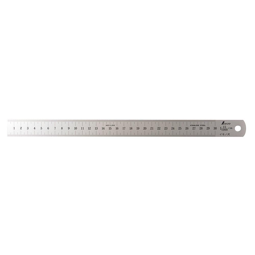 Shinwa Sokutei Imono Shaku 30cm 15 cm Display Silver 15105 
Shinwa Sokutei Imono Shaku 30cm 15 cm Display Silver 15105
