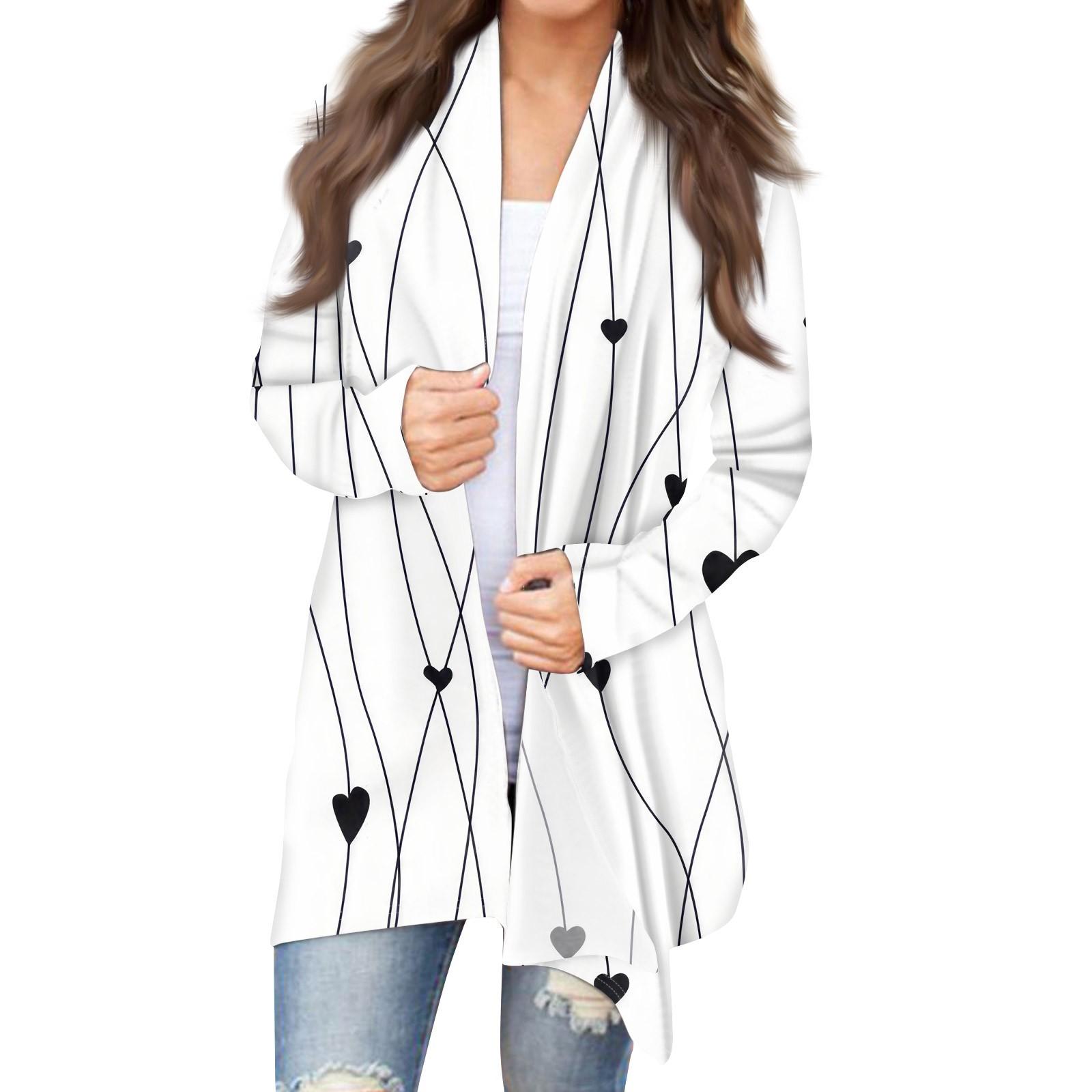 Женская модная повседневная куртка-кардиган средней длины с принтом, пальто M бежевый
Женская модная повседневная куртка-кардиган средней длины с принтом, пальто M бежевый