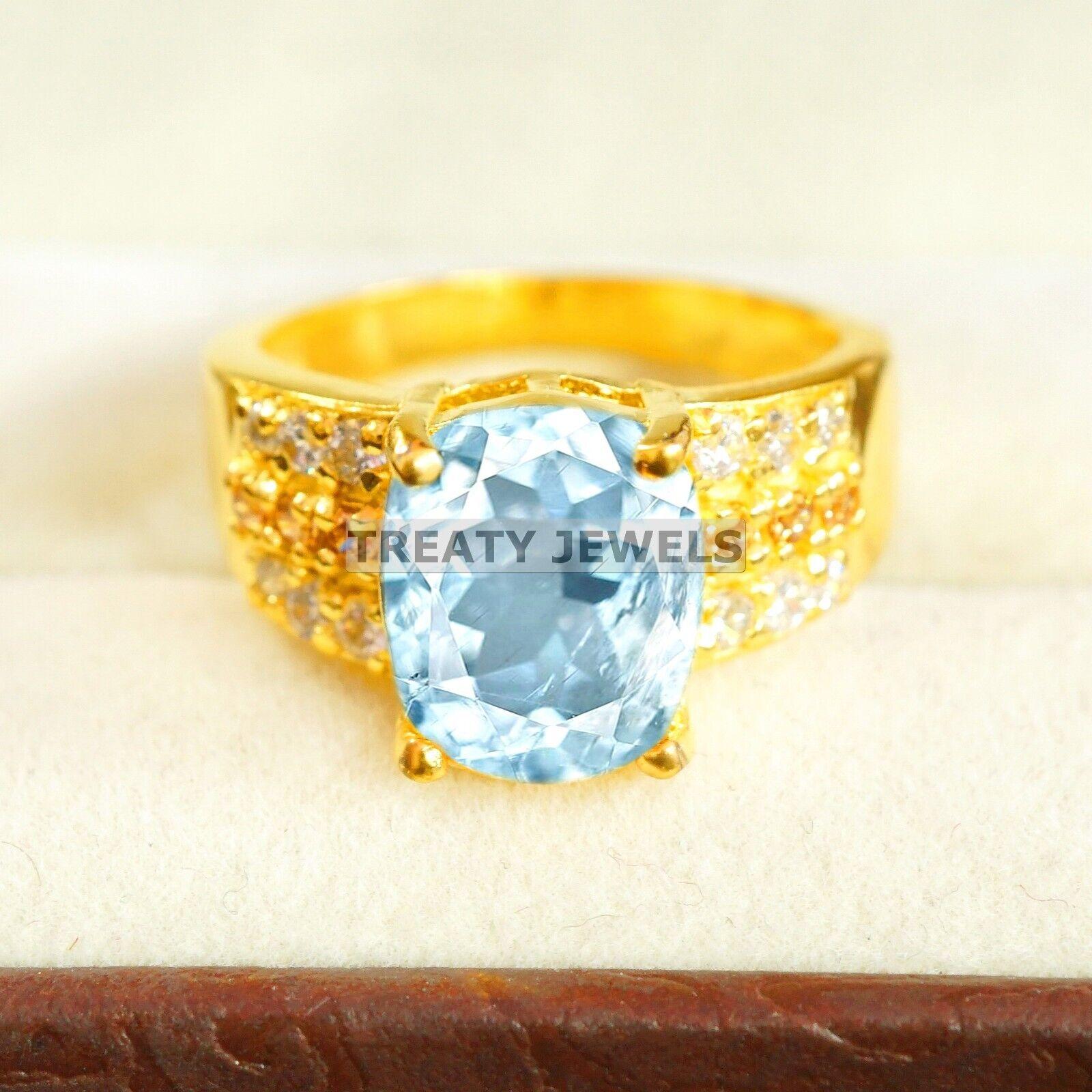 Aquamarine Oval Cut With 925 Sterling Silver Gold Plated Ring For Men s #A746 JL375659058551 4-16 US золотий
Aquamarine Oval Cut With 925 Sterling Silver Gold Plated Ring For Men s #A746 JL375659058551 4-16 US золотий