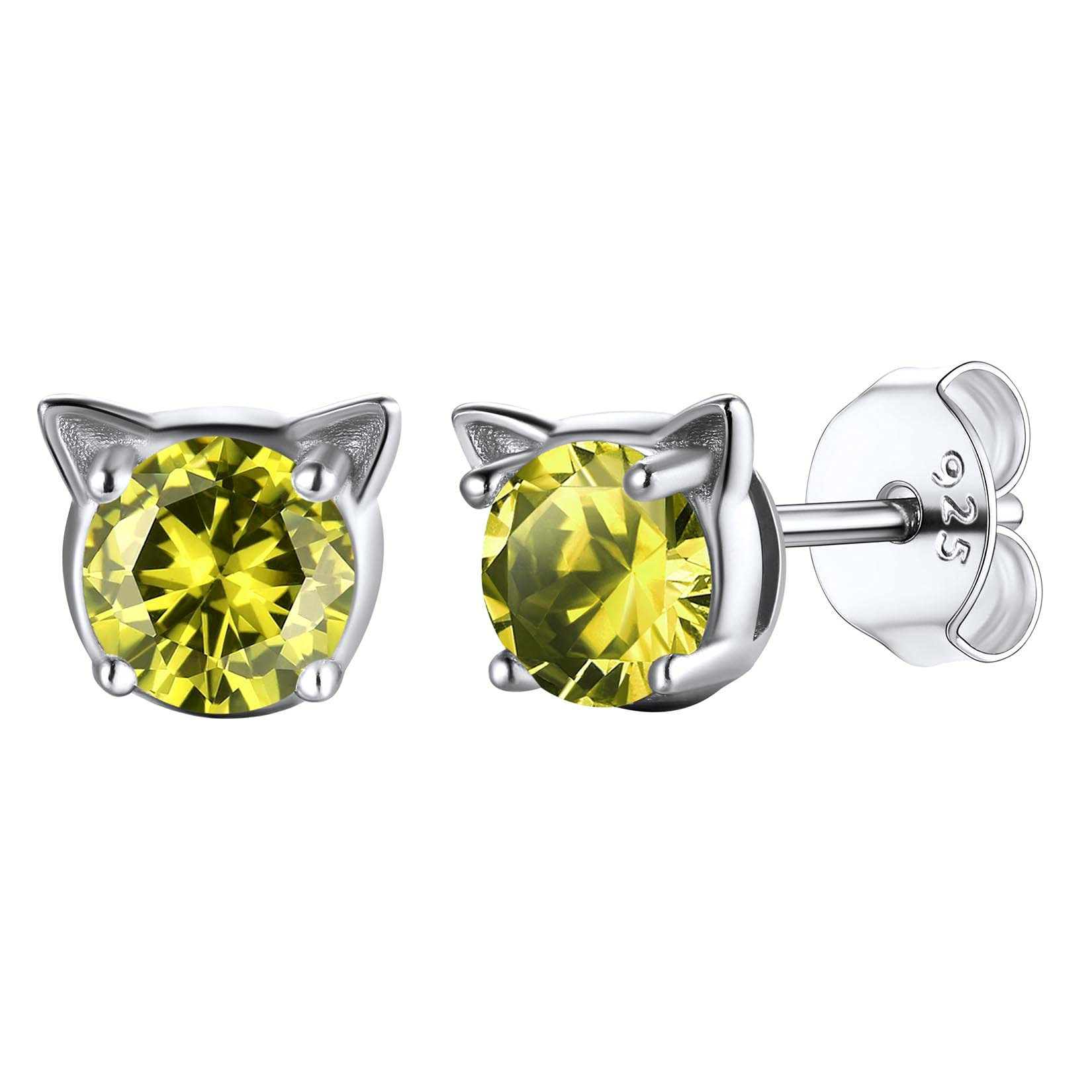 U7 Cat Birthstone August Earrings 925 Silver Binaural Zirconia Power Stone Small Adult Cute Gift Women s Women s
U7 Cat Birthstone August Earrings 925 Silver Binaural Zirconia Power Stone Small Adult Cute Gift Women s Women s