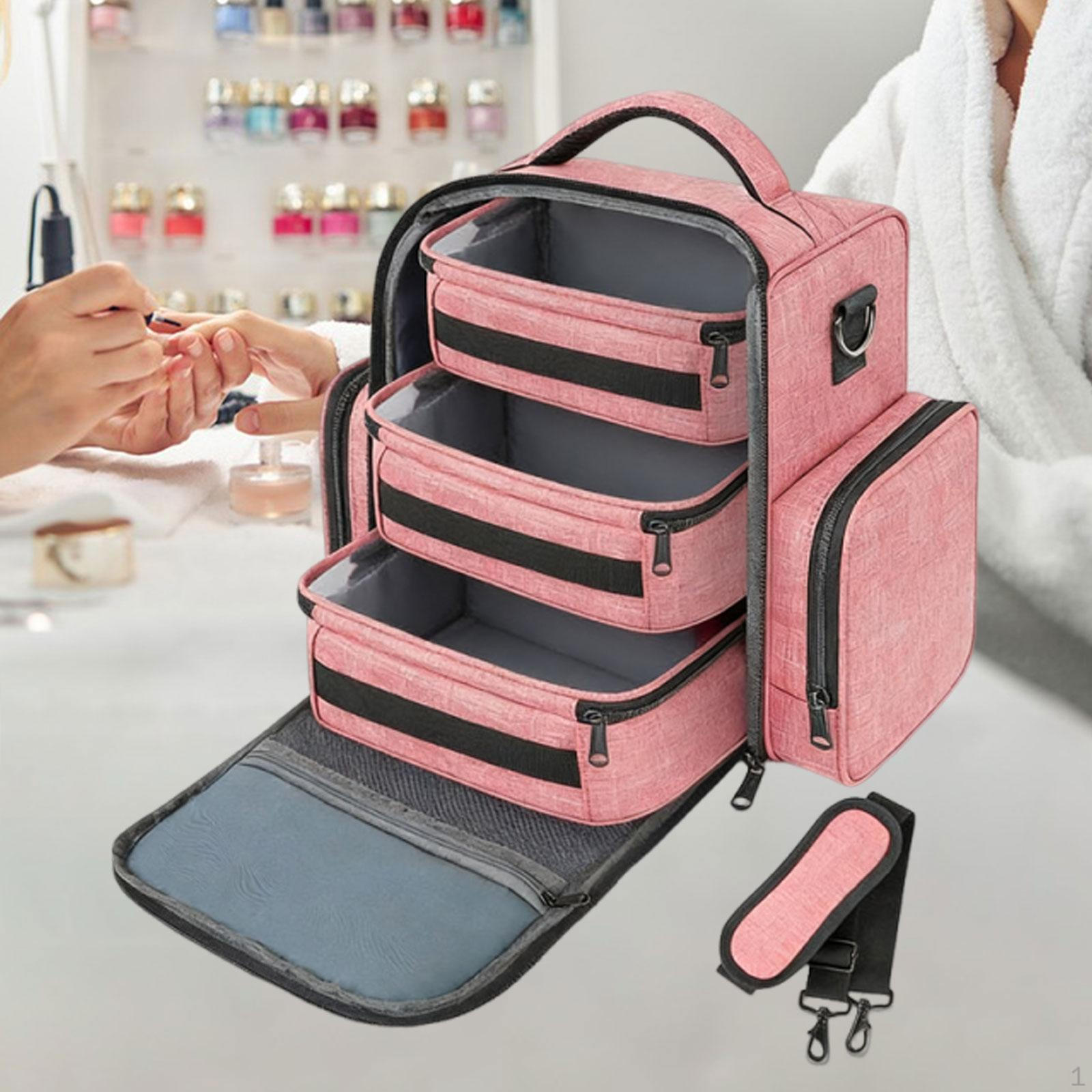 Large Oxford Cloth Nail Organizer Case with Sturdy Handle, 3 Removable Pockets, Storage Bag
Large Oxford Cloth Nail Organizer Case with Sturdy Handle, 3 Removable Pockets, Storage Bag