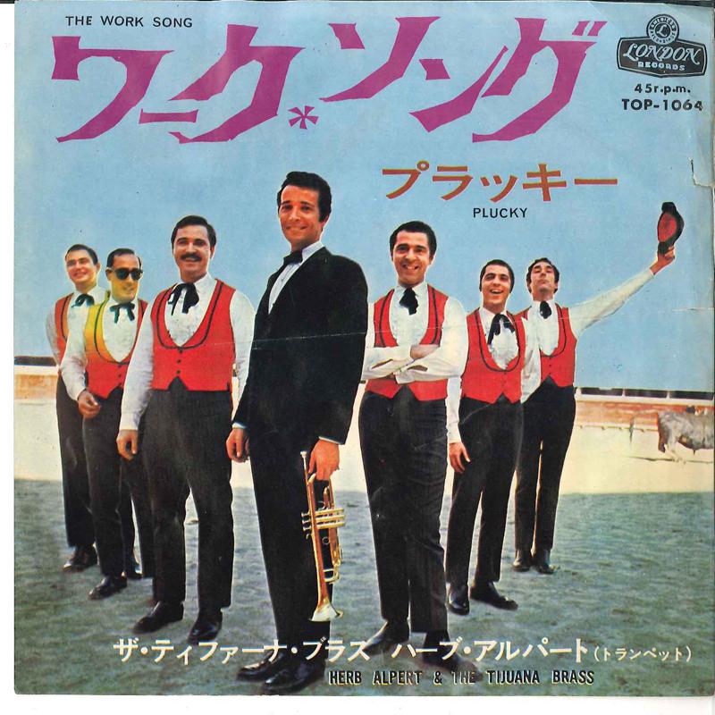 7-дюймовая пластинка HERB ALPERT & THE TIJUANA BRASS - Work Song / Plucky TOP1064 LONDON 1966 Япония Соул/Фанк Б/У
7-дюймовая пластинка HERB ALPERT & THE TIJUANA BRASS - Work Song / Plucky TOP1064 LONDON 1966 Япония Соул/Фанк Б/У
