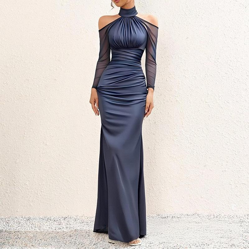 Spring new, fashionable and elegant banquet neck off-the-shoulder slim-fit dress 3XL сірий колір
Spring new, fashionable and elegant banquet neck off-the-shoulder slim-fit dress 3XL сірий колір
