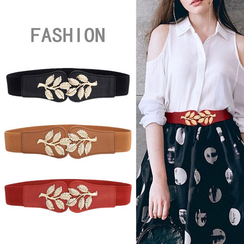 Women s Leaf Hook Elastic Waist Corset Belt - 3.8CM Fashion Stretch Skinny Accessory чёрный
Women s Leaf Hook Elastic Waist Corset Belt - 3.8CM Fashion Stretch Skinny Accessory чёрный