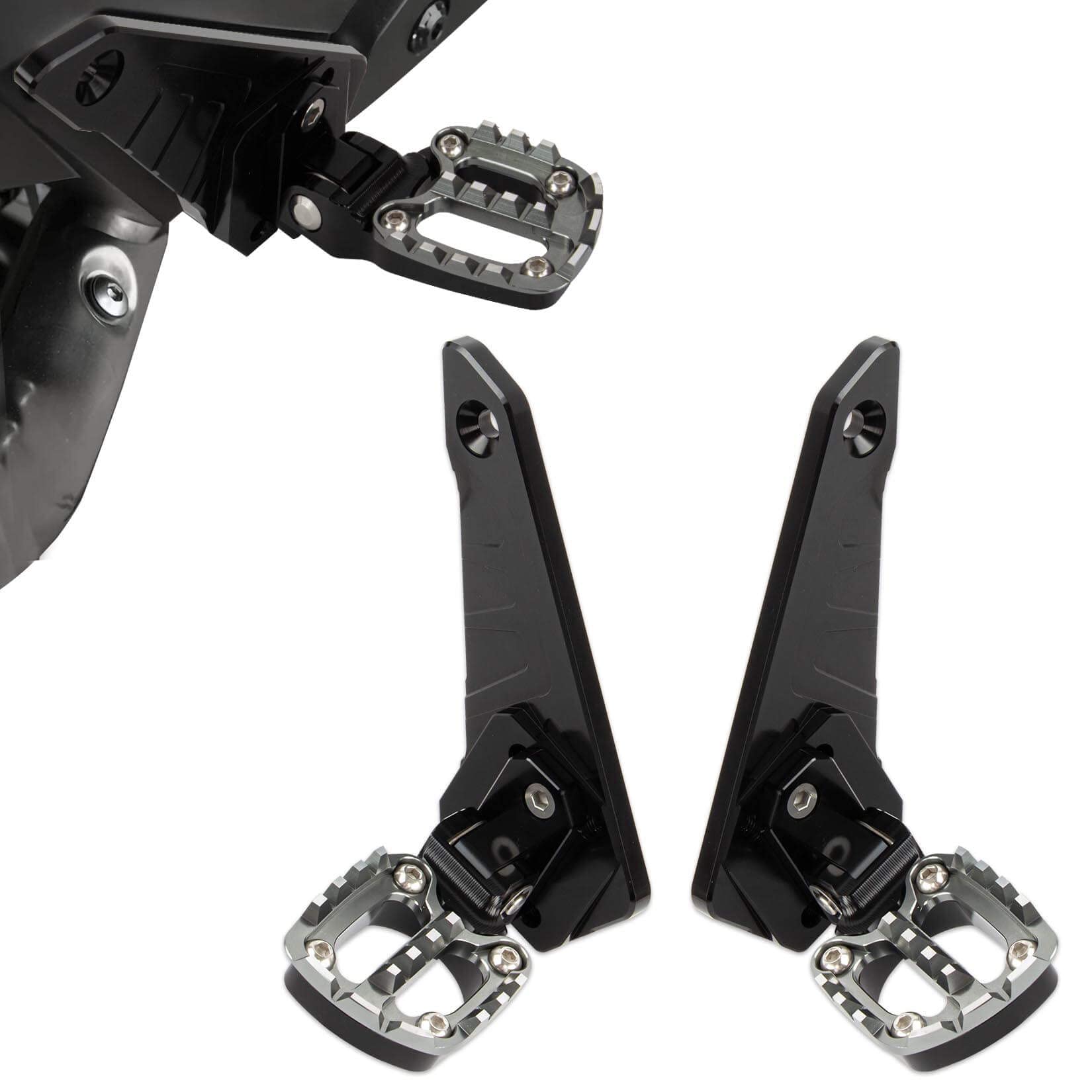 PSLER® Motorcycle Step Footpegs Universal Footpegs Footrest Front Step Bar Compatible Models Honda X-ADV 750 2021 2022 2023 2024 (Black + Titanium)
PSLER® Motorcycle Step Footpegs Universal Footpegs Footrest Front Step Bar Compatible Models Honda X-ADV 750 2021 2022 2023 2024 (Black + Titanium)