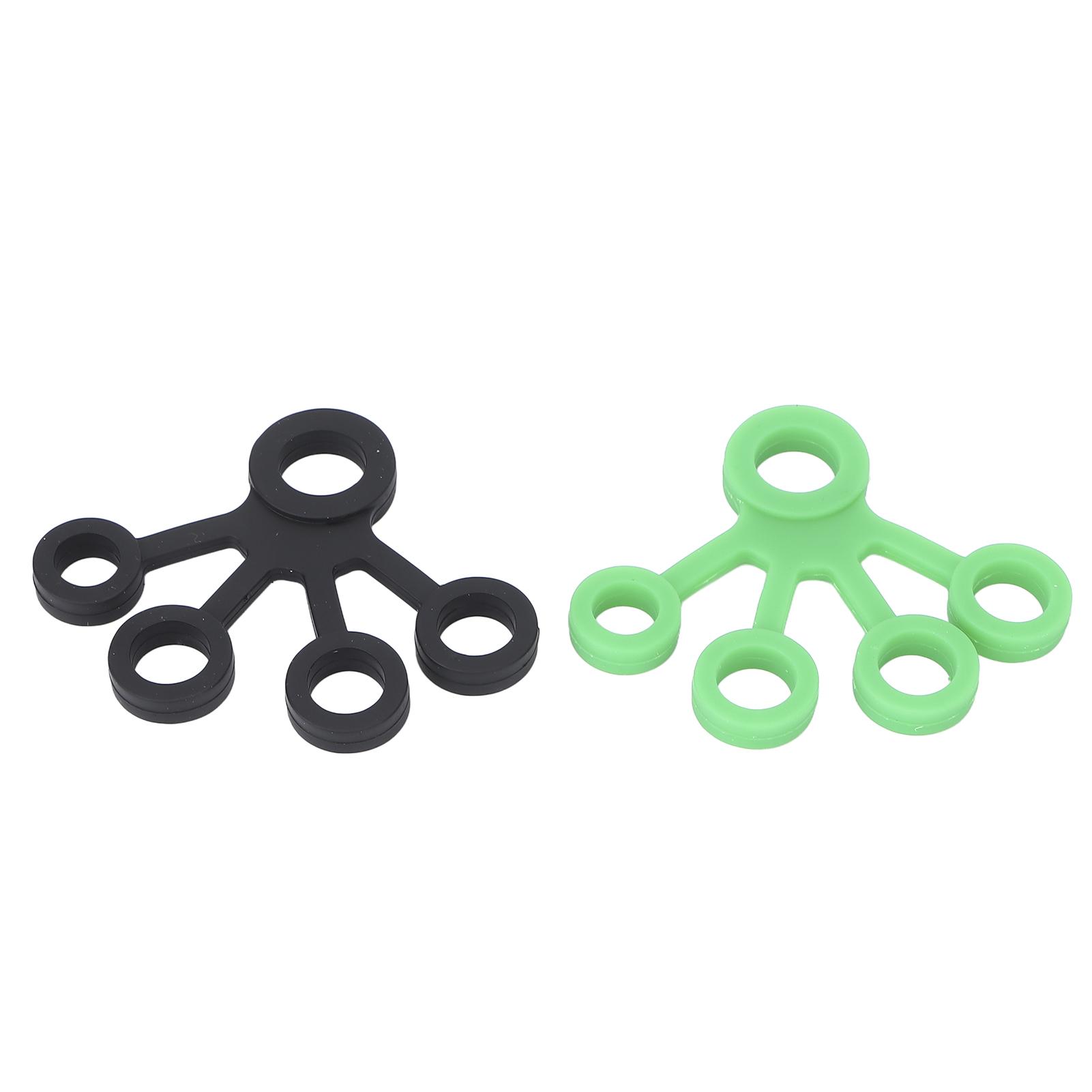 2pcs Silicone Finger Stretcher Portable Elastic Hand Resistance Bands Strengthener 11LB (Dark Green Black)
2pcs Silicone Finger Stretcher Portable Elastic Hand Resistance Bands Strengthener 11LB (Dark Green Black)